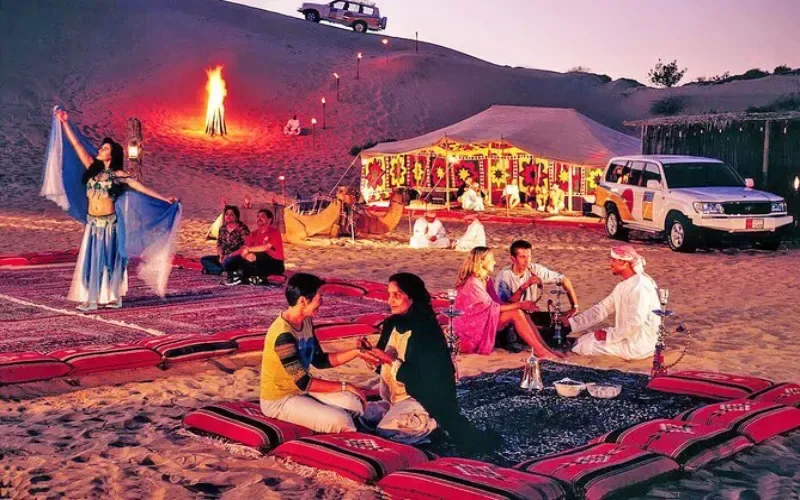 Bedouin dinner Sharm el-Sheikh — traditional desert meal included in the desert adventure tour
